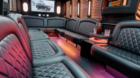 sprinter limo rental interior waltham
